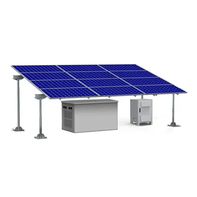 Battery side solar energy storage cabinet system